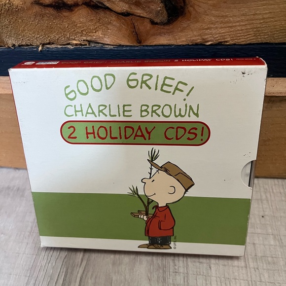 Vintage Peanuts Charlie Brown  2 disc CD set Christmas Good grief Charli… - Picture 2 of 8